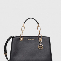 MICHAEL Michael Kors poseta de piele culoarea negru