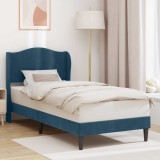 vidaXL Cadru de pat cu headboard albastru 80 x 200 cm Catifea 42027886