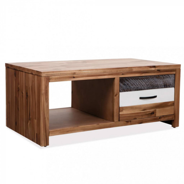 vidaXL Măsuță de cafea, lemn masiv de acacia, 90x50x37,5 cm 246043