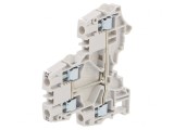 Conector de &Icirc;mbinare Șine 0,2-6mm2 4 Borne Gri 6mm, TE Connectivity