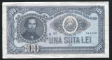q765 BANCNOTA 100 LEI 1952 serie albastra CIRCULATA FRUMOASA VF
