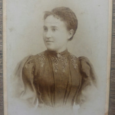 Portretul unei doamne// CDV Krauss es Klapok Temesvarott, Timisoara