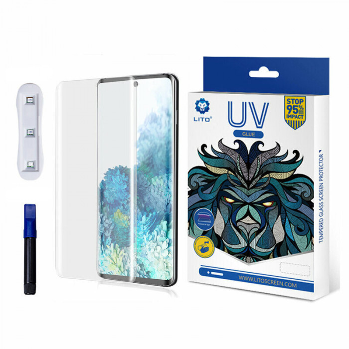 Folie pentru Samsung Galaxy S22 Ultra 5G, Lito 3D UV Glass, Clear