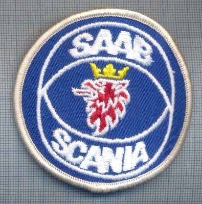 AX 1238 EMBLEMA- ,,SAAB SCANIA&amp;quot; -PRODUCATOR AUTO SUEDEZ -PENTRU COLECTIONARI foto