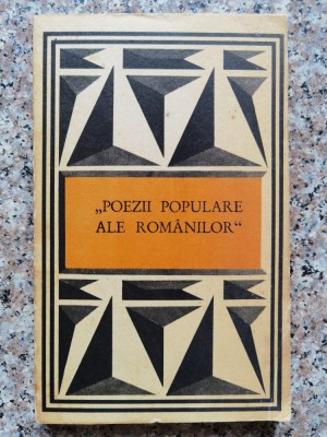 Poezii Populare Ale Romanilor - V.alecsandri , B788 foto