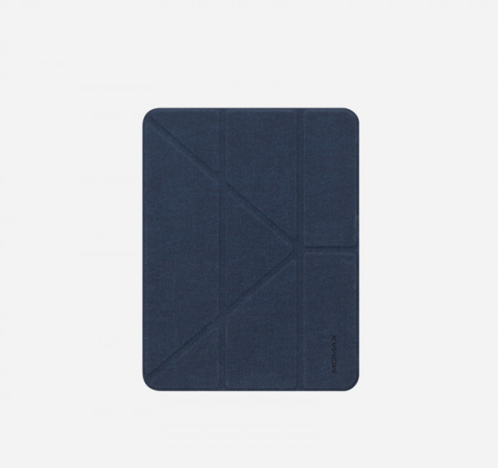 Husa Telefon Momax, Flip Cover with Pen for Apple iPad Pro 2018 12.9 inch, Blue