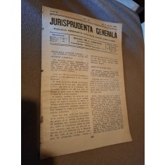 Revista Jurisprudența Generală Anul II Nr.15 1924 - Vintila Dongoroz si note scrise de D.Alexandresco