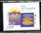 PORTUGALIA 2000, Pescuit, serie neuzata, MNH