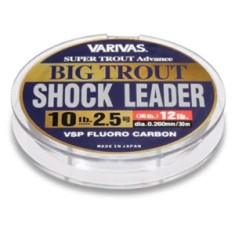 Fir Monofilament Varivas Big Trout Shockleader Fluorocarbon Vsp 30m 0.218mm 8lb foto