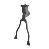 Cumpara ieftin Cric dublu bicicleta, metal, 33.5x21 cm, cu picioare anti-derapante, negru, Oem