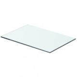 vidaXL Raft din sticlă transparentă, 40 x 20 cm