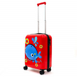 Troler Blue Whale Rosu 55X40X24 CM ComfortTravel Luggage, Ella Icon