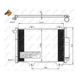 Condensator climatizare, Radiator clima Subaru Justy 2 (Jma, Ms), Justy 3 (G3x); Suzuki Ignis (Fh), Ignis Ii Nrf 35907