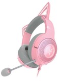 CASTI Razer - gaming Kraken Kitty V2 - Quartz Ed &quot;RZ04-04730200-R3M1&quot; (timbru verde 0.8 lei)