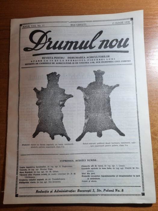 drumul nou 15 iunie 1938-lupta impotriva buruienilor,cresterea oilor