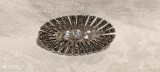Argint BROSA ornata cu ZIRCONII si MARCASITE manopera EXCEPTIONALA unica VECHE