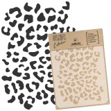 Reutilizabil Șablon - Craft - Scrapbooking // IMPRIMEU LEOPARD - A5 (15x21cm)