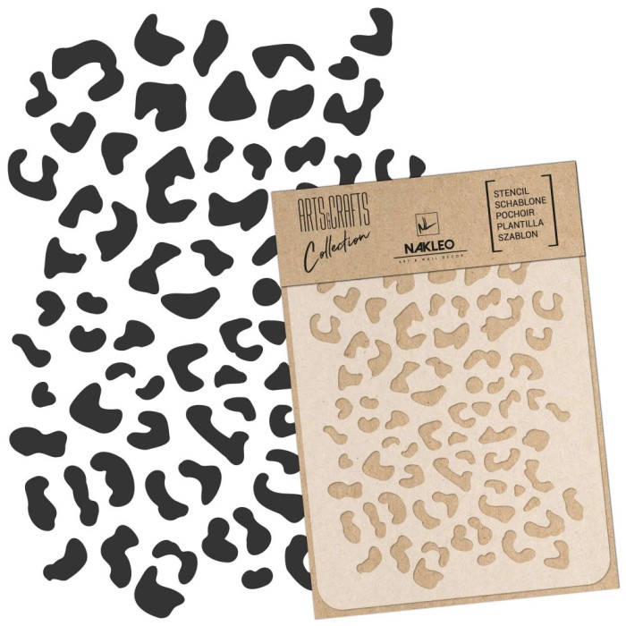 Reutilizabil Șablon - Craft - Scrapbooking // IMPRIMEU LEOPARD - A4 (21x30cm)