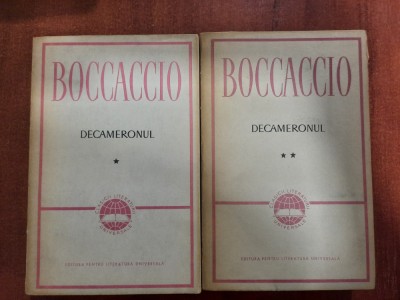 Decameronul vol.1 si 2 de Boccaccio foto