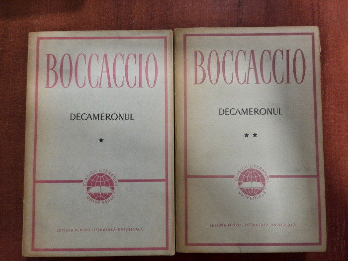 Decameronul vol.1 si 2 de Boccaccio