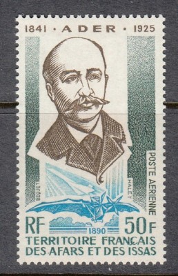 Afars et Issas 1975 - Clement Ader, aviație, neuzat foto