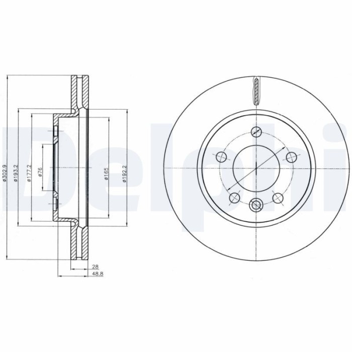 DELPHI BG4343C Disc frana