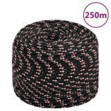 Cumpara ieftin Franghie de barca, negru, 8 mm, 250 m, polipropilena