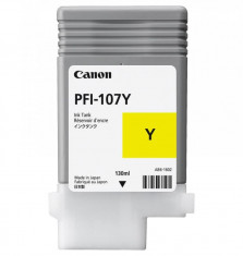 Cartus cerneala canon pfi-107y yellow capacitate 130ml pentru canon ipf680/685 foto