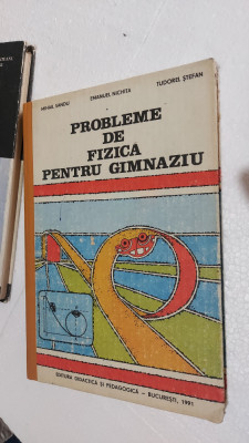 PROBLEME DE FIZICA PENTRU GIMNAZIU - MIHAIL SANDU, EMANUEL NICHITA foto