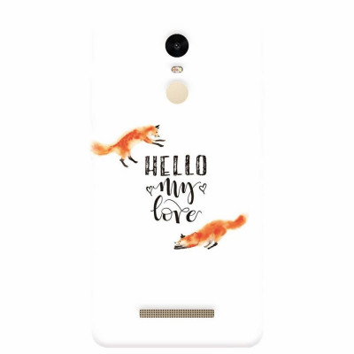 Husa silicon pentru Xiaomi Remdi Note 3, Hello My Love foto
