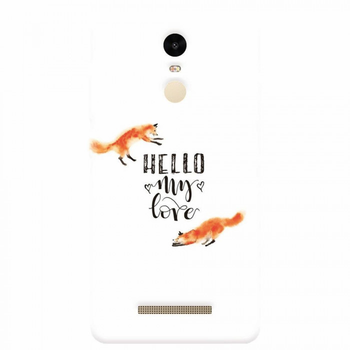 Husa silicon pentru Xiaomi Remdi Note 3, Hello My Love