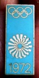 I.015 INSIGNA OFICIALA STICKPIN GERMANIA OLIMPIADA 1972 M&Uuml;NCHEN MUNCHEN email, Europa
