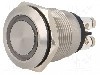 Intrerupator anti-vandalism, OFF-(ON), &Oslash;19mm, BULGIN, MPI002/TERM/D5