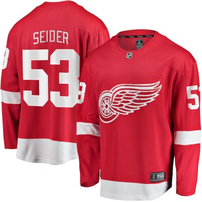 Detroit Red Wings tricou de hochei #53 Moritz Seider Breakaway Alternate Jersey Distribuce: USA - M foto