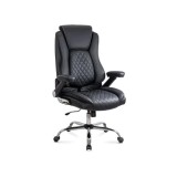 Scaun directorial OFF 651, piele ecologica, robust, cadru metalic, mecanism balans, 120 kg