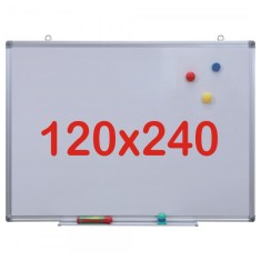 Tabla alba magnetica, 120x240 cm Premium (7 ani Garantie)
