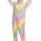 PJM158-100 Pijama pufoasa intreaga cu model multicolor