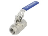 Supapă cu bilă Oţel AISI 316 rezistent la acizi PTFE 105mm PNEUMAT