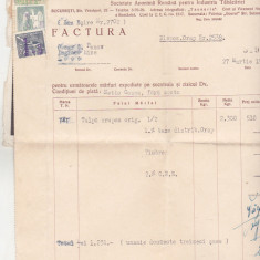 bnk fil Timbre fiscale pe factura si chitanta Tabacaria nationala 1942