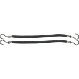 Elastic profesional pentru par cu carlig 100 mm Negru /12 buc - Comair Professional