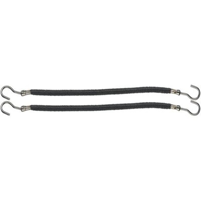 Elastic profesional pentru par cu carlig 100 mm Negru /12 buc - Comair Professional foto