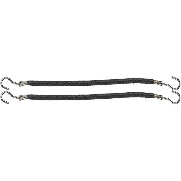 Elastic profesional pentru par cu carlig 100 mm Negru /12 buc - Comair Professional
