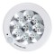 Plafonieră LED, senzor de mișcare, 36 LED-uri, alb, 21 cm
