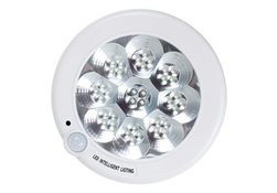 Plafonieră LED, senzor de mișcare, 36 LED-uri, alb, 21 cm