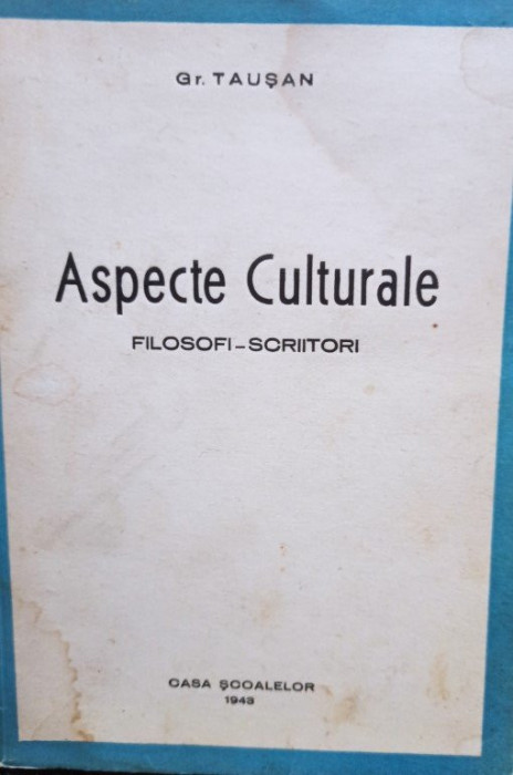 Gr. Tausan - Aspecte culturale (1943)