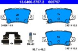 ATE 13.0460-5757.2 set placute frana,frana disc