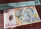 Bancnota 10 lei 2012, PMG 67EPQ