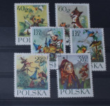 TS23 - Timbre serie Polonia - 1962 mi1364-69 povesti, Stampilat