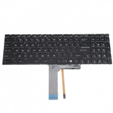 Tastatura Laptop Gaming, MSI, Creator P75, MS-17G1, MS-17G2, MS-17G3, iluminata, RGB, layout US