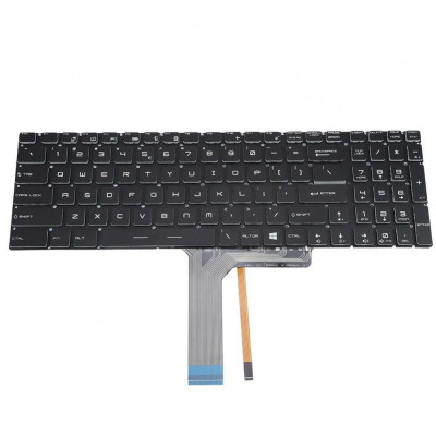 Tastatura compatibila Laptop Gaming, MSI, Katana 15 B12V, B12VGK, B12VFK, B12VEK, iluminata, layout US foto